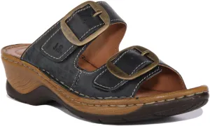 Josef Seibel Catalonia 76 In Navy Brown For Women
