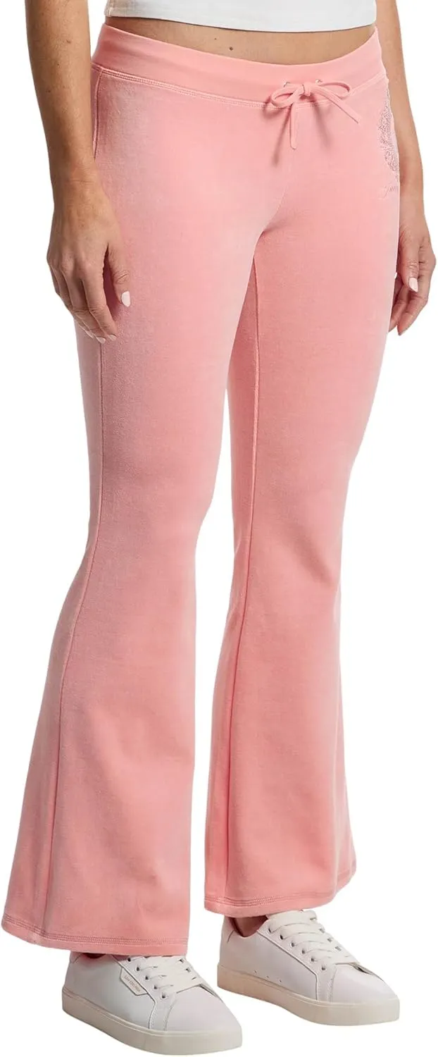 Juicy Couture Women's Heritage Low Rise Snap Pocket Easy Fit Track Pants