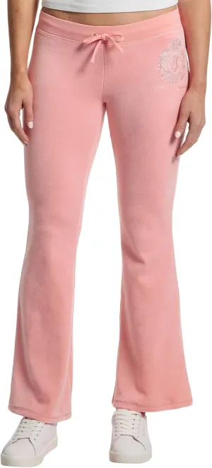 Juicy Couture Women's Heritage Low Rise Snap Pocket Easy Fit Track Pants