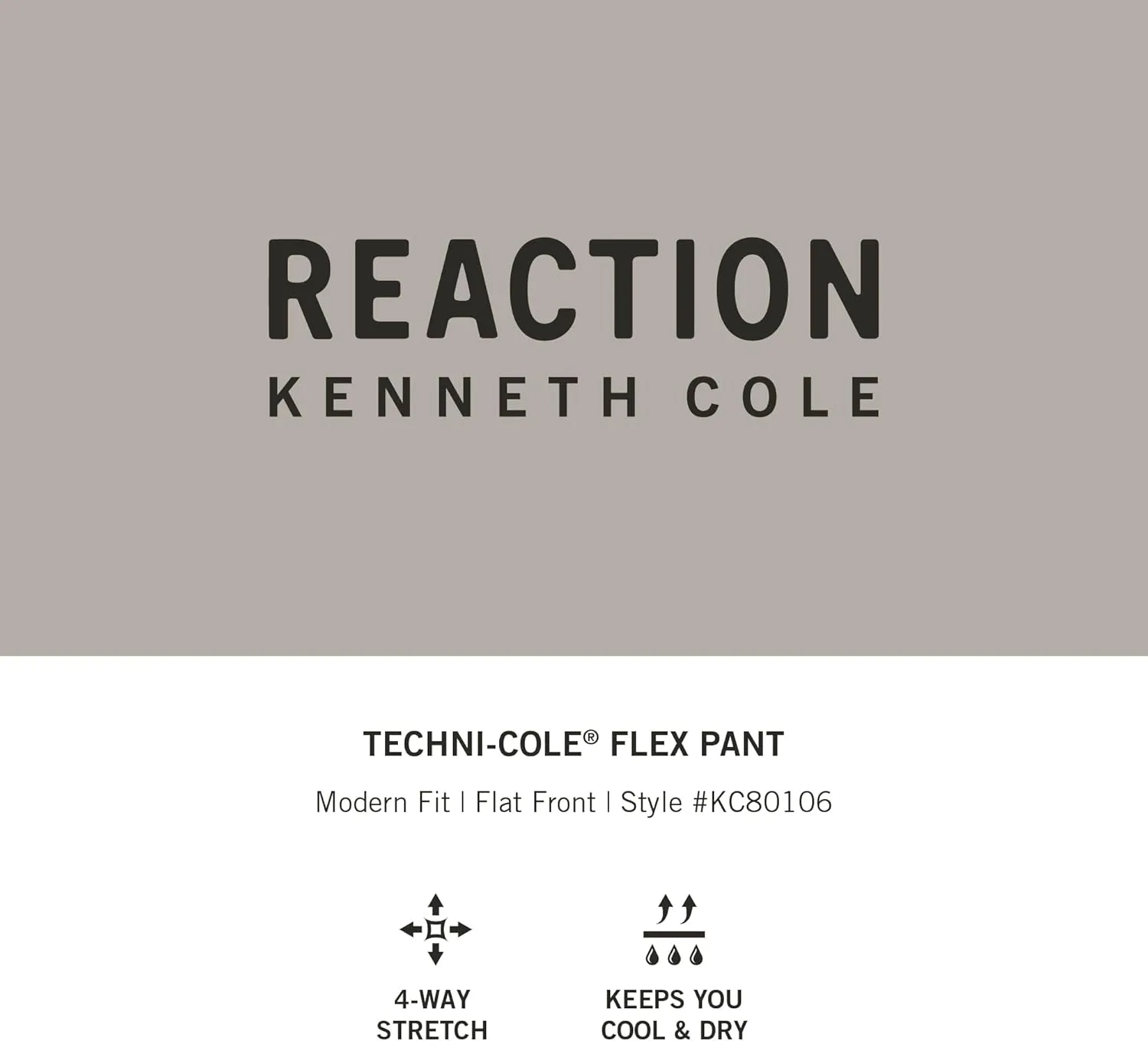 Kenneth Cole Men's Slim Fit Stretch Casual Pant