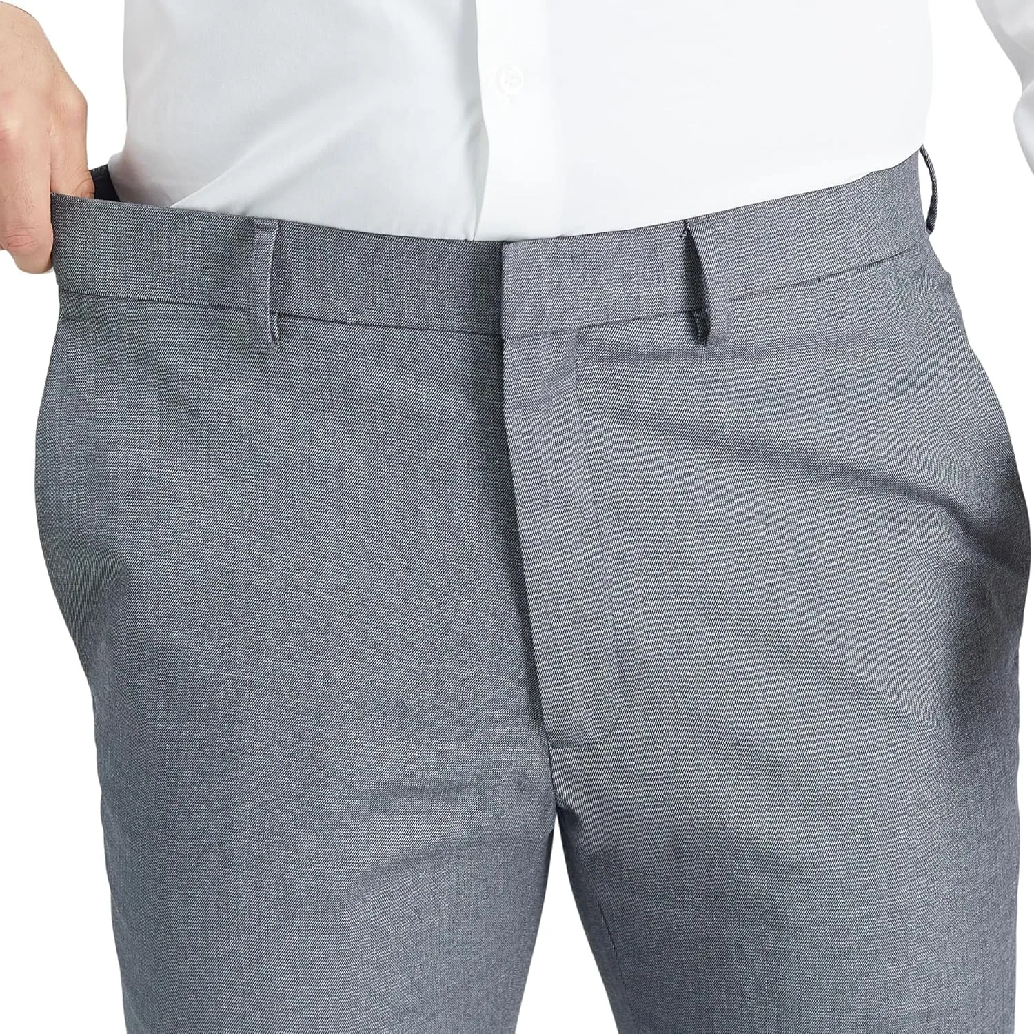 Kenneth Cole REACTION Men's Slim Fit Solid Performance Dress Pant
