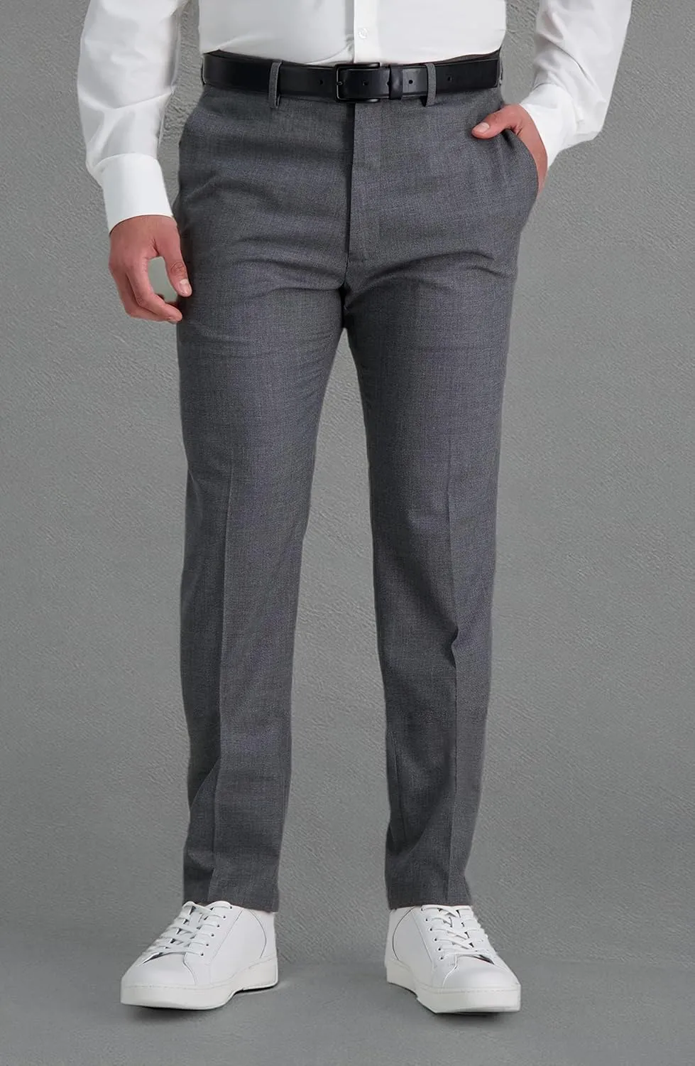 Kenneth Cole REACTION Men's Slim Fit Solid Performance Dress Pant