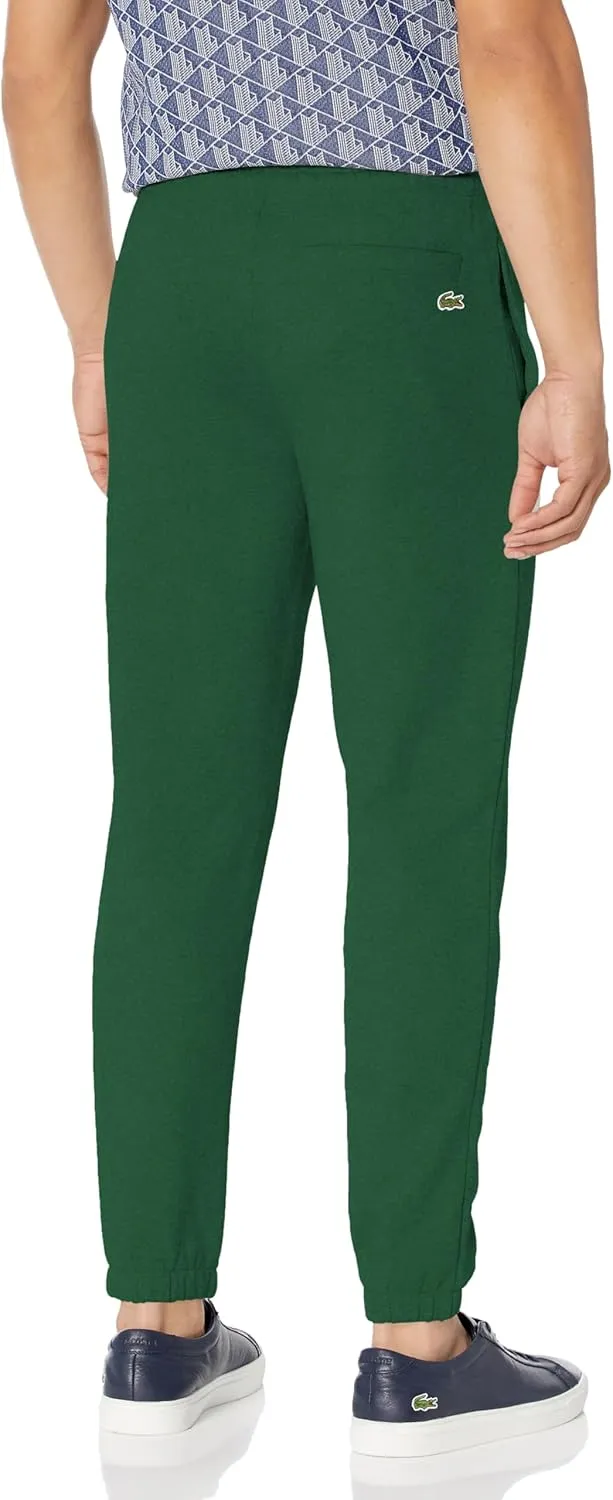 Lacoste Men's Tapered Fit Sweatpants W/Adjustable Waist & Medium Croc Graphic on The Front Hip