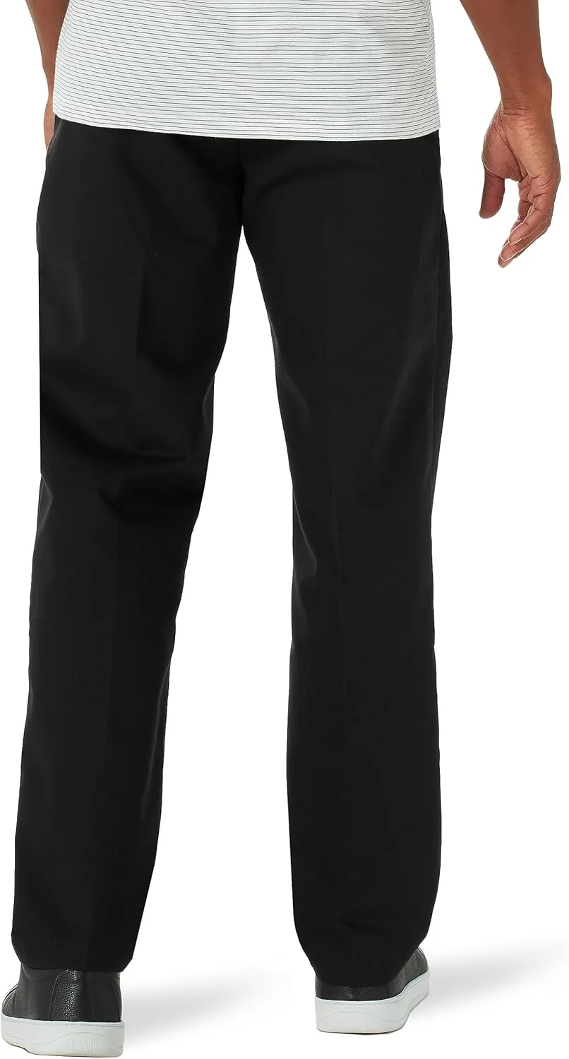LEE Men's Total Freedom Stretch Relaxed Fit Flat Front Pant