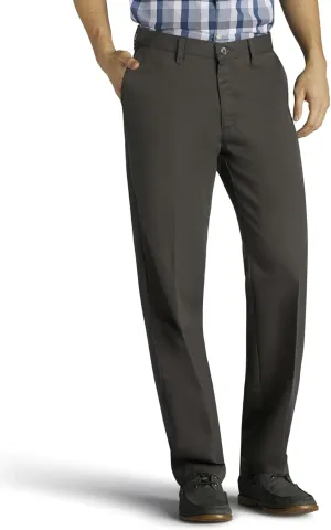 LEE Men's Total Freedom Stretch Relaxed Fit Flat Front Pant