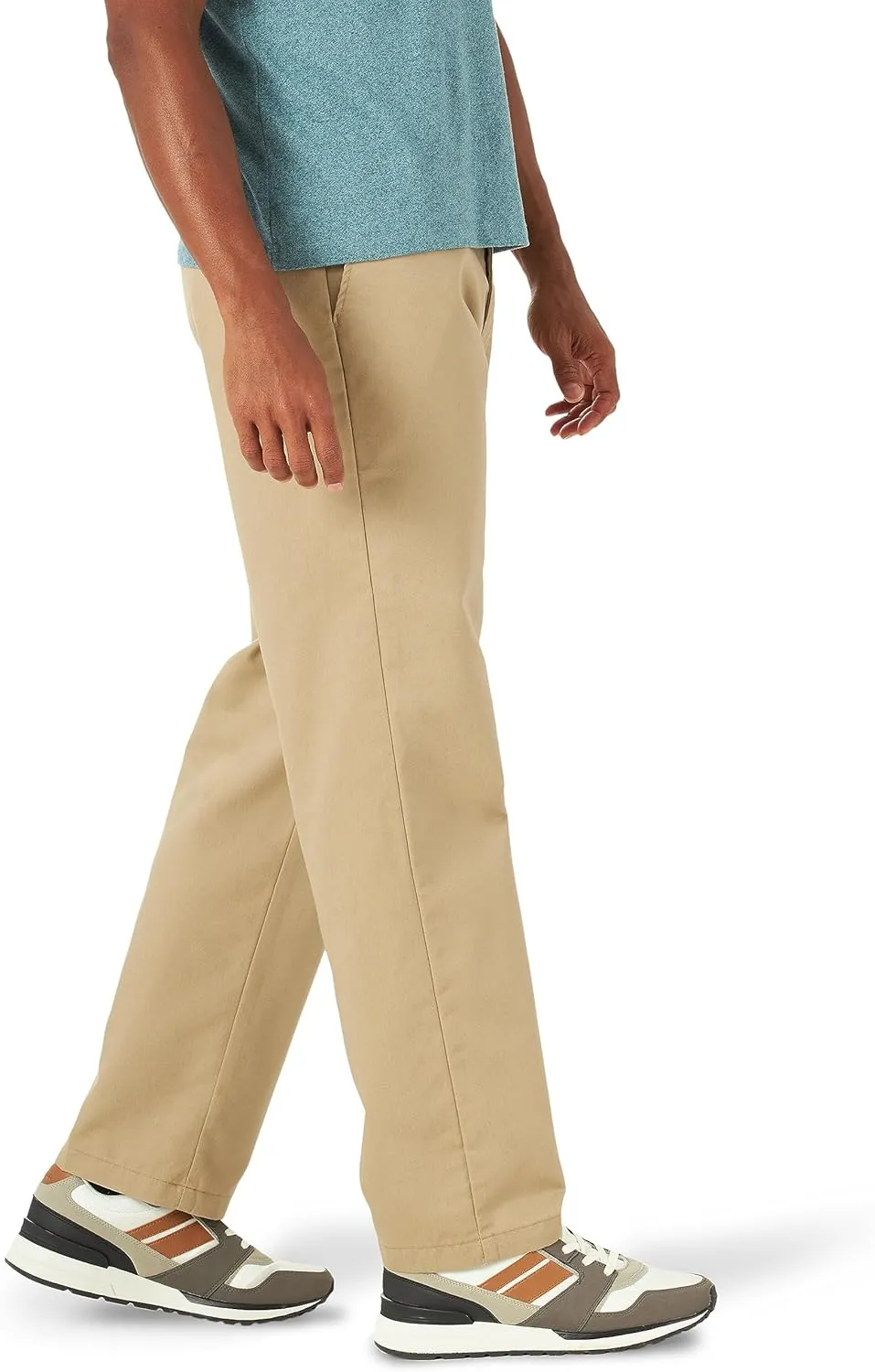 LEE Men's Total Freedom Stretch Relaxed Fit Flat Front Pant
