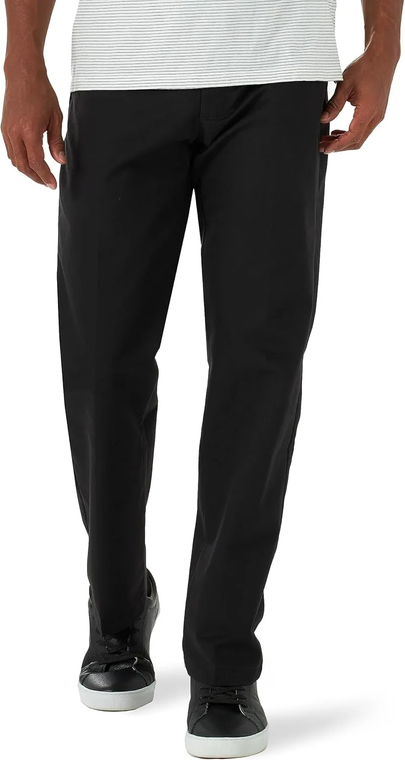 LEE Men's Total Freedom Stretch Relaxed Fit Flat Front Pant