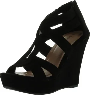 Lindy 03 Strappy Open Toe Platform Wedge