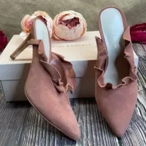 Loeffler Randall Dusty Rose Leather Mule 8.5B