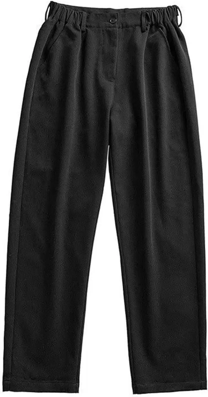 Mens Dress Pants Stretch Classic Fit Dress Pants Pleated Front Casual Pant Dress Pants Straight Fit Pants