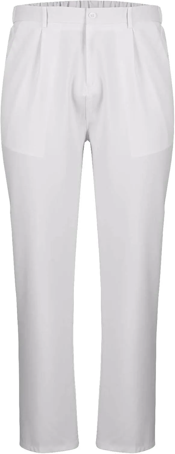 Mens Dress Pants Stretch Classic Fit Dress Pants Pleated Front Casual Pant Dress Pants Straight Fit Pants