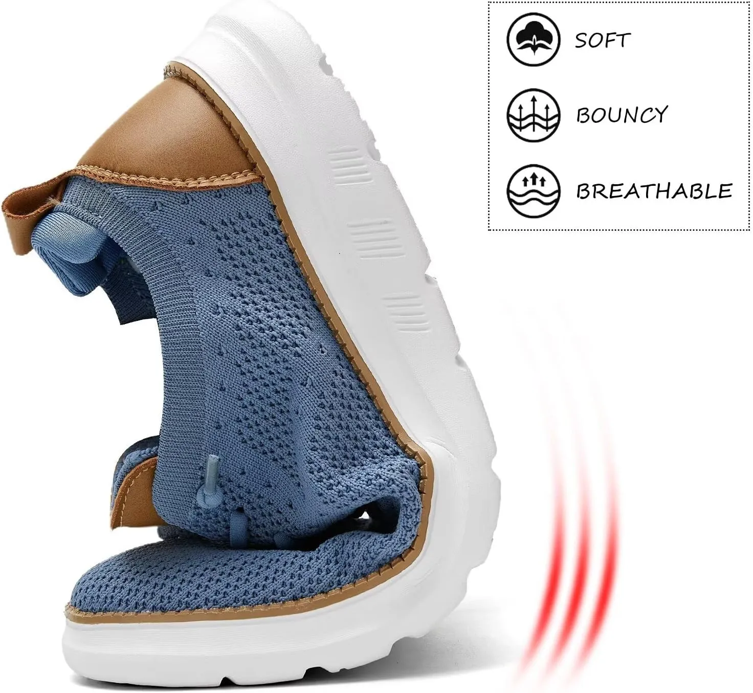 Men's Mesh Sneakers Oxfords Lace-Up Lightweight Casual Walking Shoes Driving Shoes
