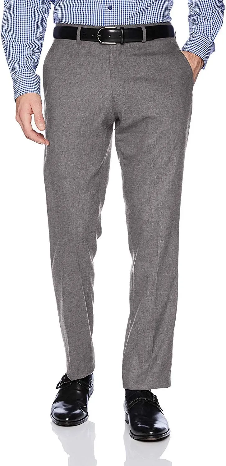 Men's Portly Fit Single Breasted Two-Piece Solid Suit Set - Colors