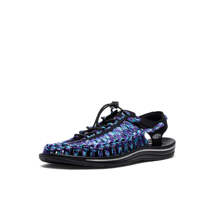 Men's UNEEK Flat Cord Sneaker x Bamboo Shoots  |  Black/Tillandsia Purple