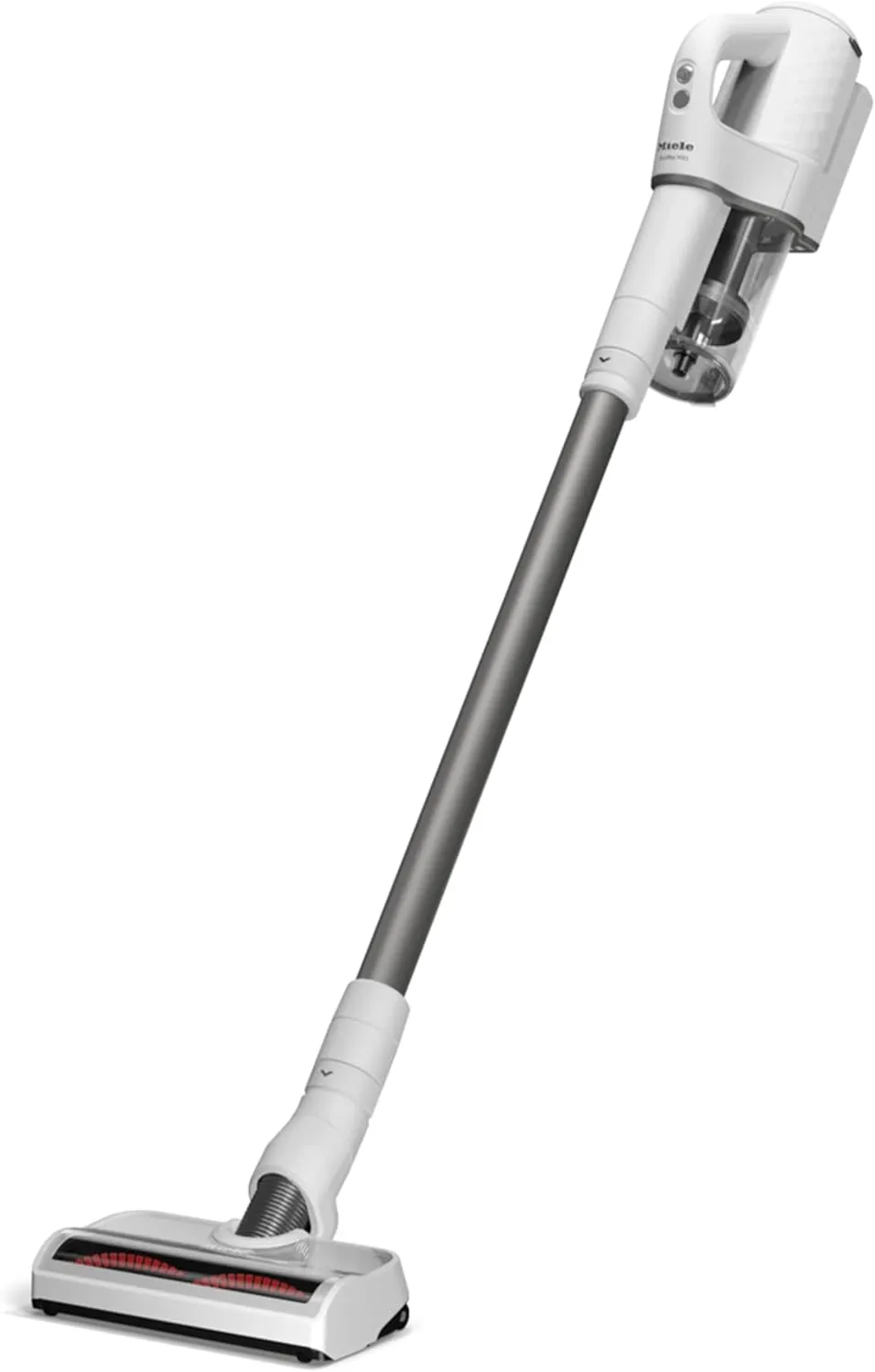 Miele Duoflex Extra Vacuum Cleaner, Cordless and Bagless Multi-Use, Multi-Floor Flexible Stick Vacuum with 2 Attachable Brushes, in Brilliant White / Space Grey
