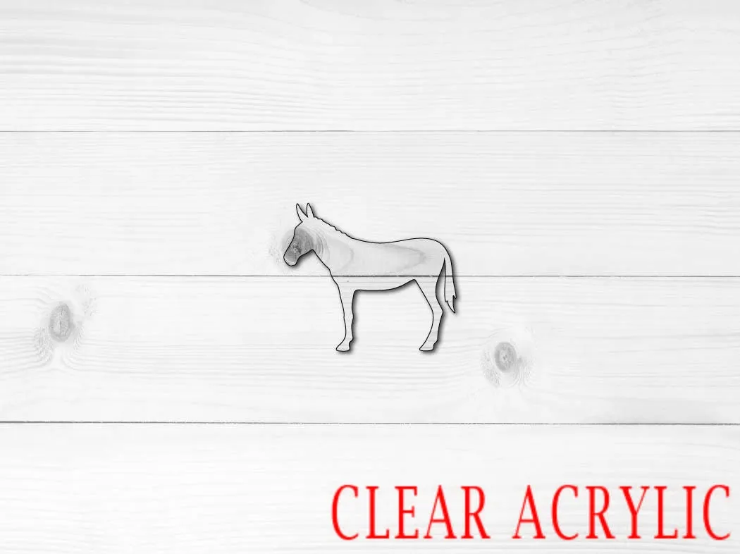Mule Shape, Clear Acrylic Craft Blank, DIY Acrylic Blank