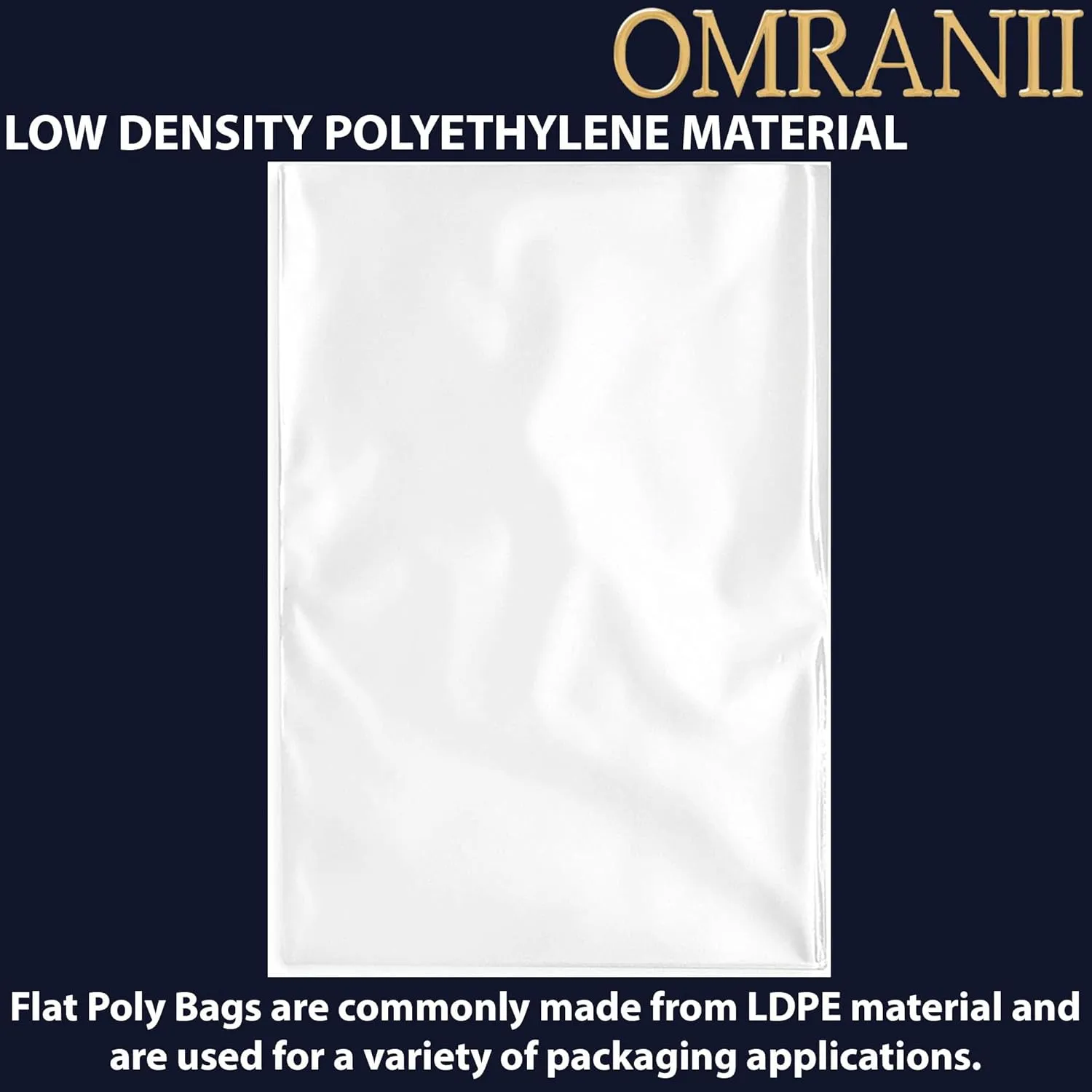 Multiple Sizes Clear Flat Poly Bags, 2Mil 18" X 30" & 100 Bags | Low-Density Polyethylene (LDPE), Flat Open Top Plastic Packaging Packing | Flexible and Durable Plastic Bags