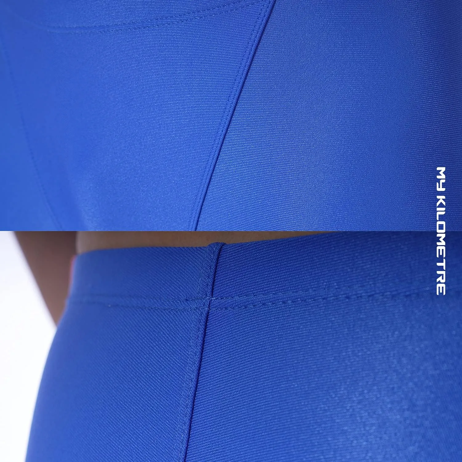 MY KILOMETRE Men's Swimsuit Jammer Solid Swim Jammers Endurance Long Racing Training Swimsuit