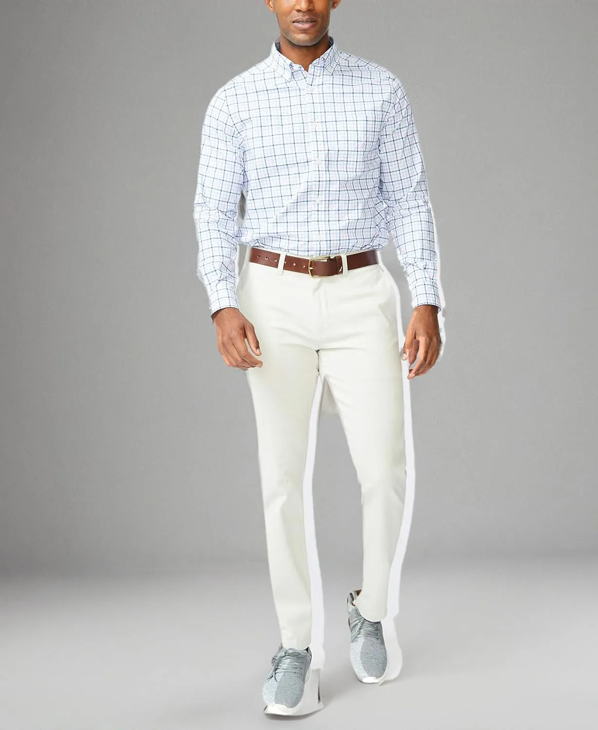 Nautica Men's Classic Fit Flat Front Stretch Solid Chino Deck Pant