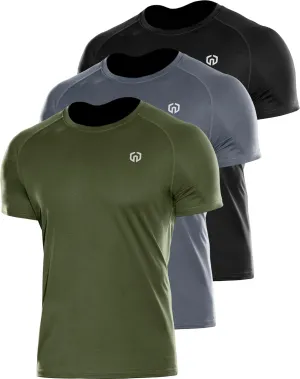 NELEUS Men's Dry Fit Athletic Running Shirt