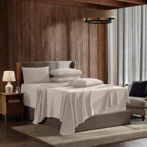 Nestl Extra Deep Queen Sheet Set - 6 Piece Breathable & Cooling Sheets - Hotel Luxury Bedding Set w/18-24 Inch Extra Deep Pockets - Easy & Secure Fit - Super Soft, Wrinkle Free & Comfy - Linen