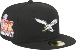 New Era Men's NFL Super Bowl LIX Champions Historic Side Patch 59FIFTY Fitted Hat