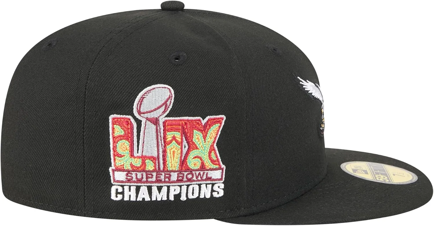 New Era Men's NFL Super Bowl LIX Champions Historic Side Patch 59FIFTY Fitted Hat