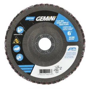 Norton 6 x 7/8 In. Neon Fiberglass Flap Disc T27 P40 Grit R766 ZA 10 Count