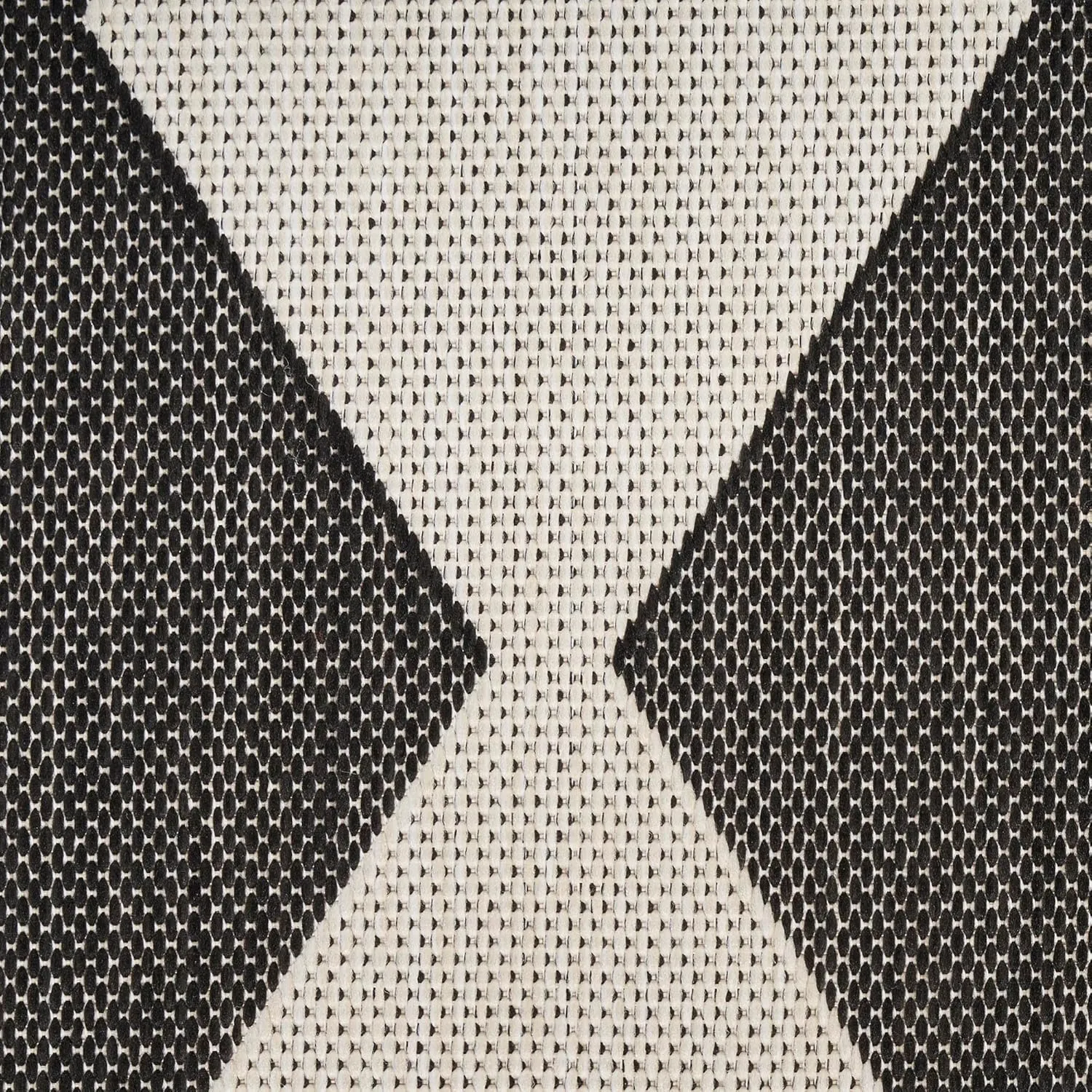 Nourison Positano Indoor/Outdoor Black 6' x 9' Area Rug, Easy Cleaning, Non Shedding, Bed Room, Living Room, Dining Room, Backyard, Deck, Patio (6x9)