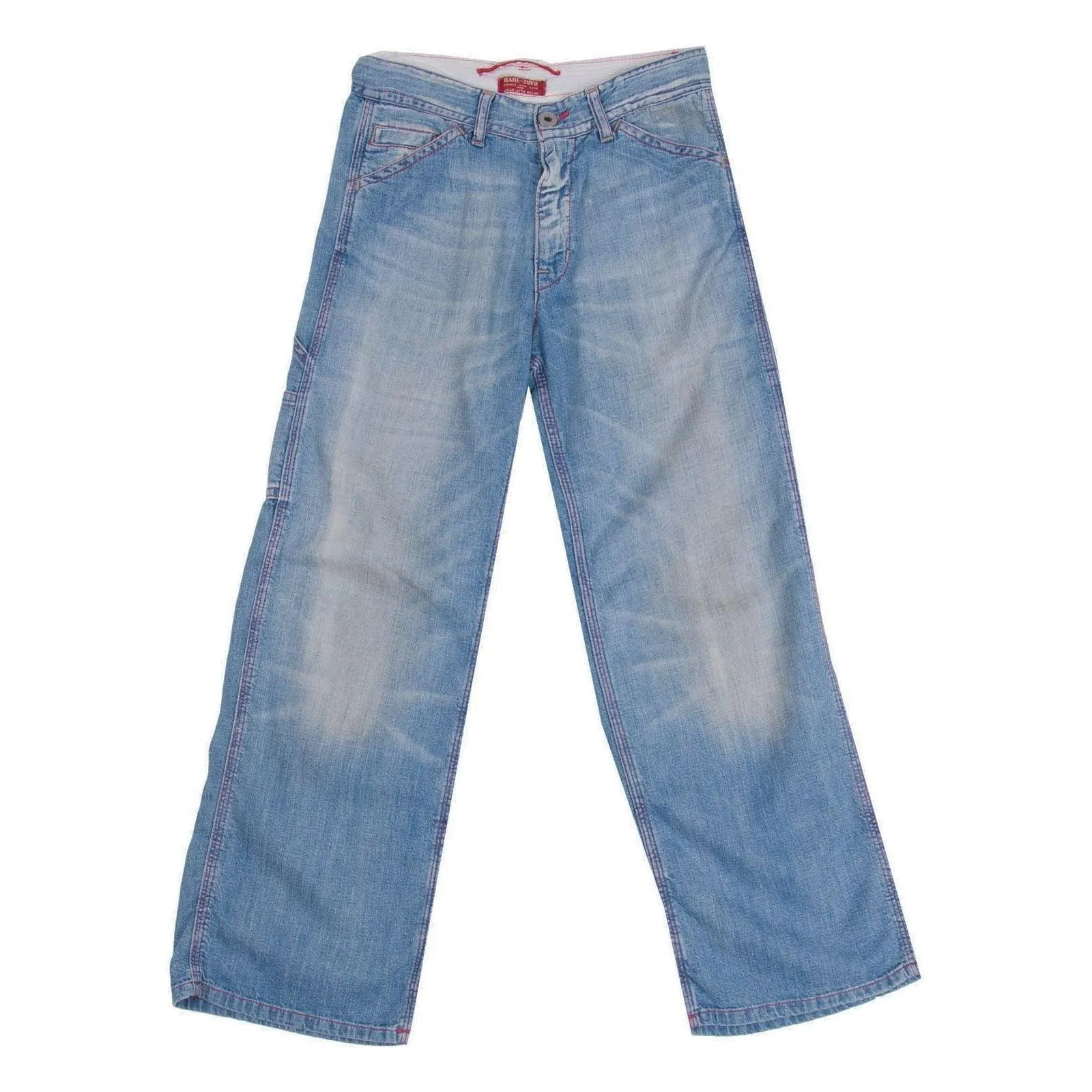 NWT - RA-RE Italian Boys Wide Leg Distressed Jeans - Size 4Y