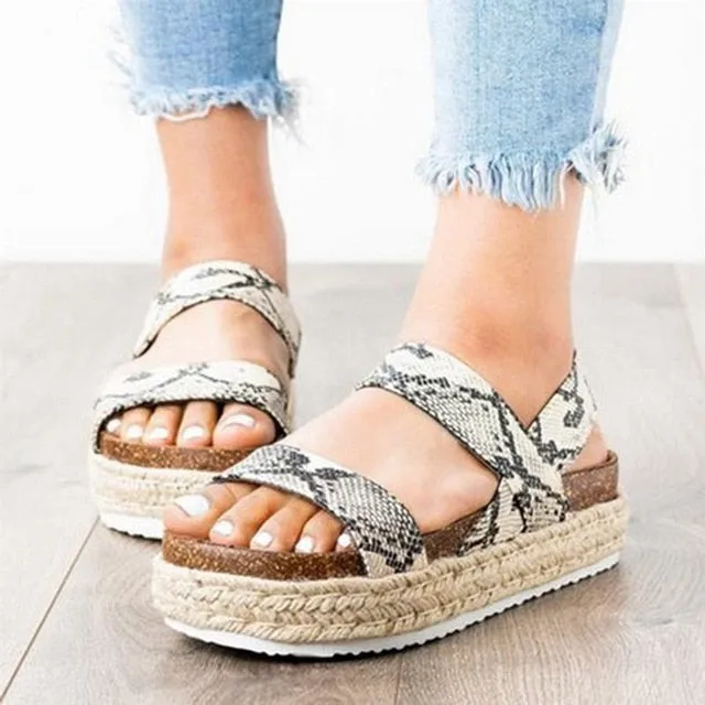 Open Toe Sandal Platform