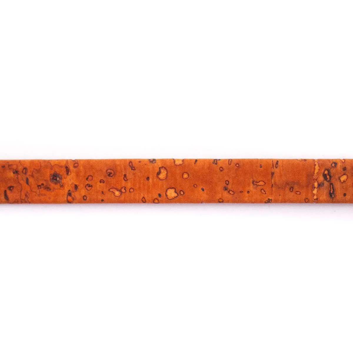 Orange 10mm flat cork cord COR-330(10meters)