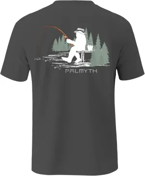 Palmyth Mens Fishing Shirts Short Sleeve UPF 50  T-Shirt UV Sun Protection SPF Tee Quick Dry