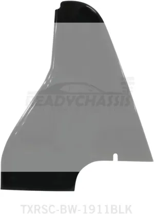 Part Synergy Replacement for Arm Guard - Driver Side - Wedge Style - 2 In Taller - Flat - Fiberglass - Black Direct Fit