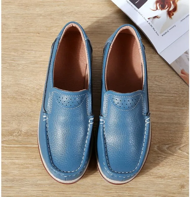 Platform Loafers for Women Wedge Sneaker Slip on Casual Platform Shoes