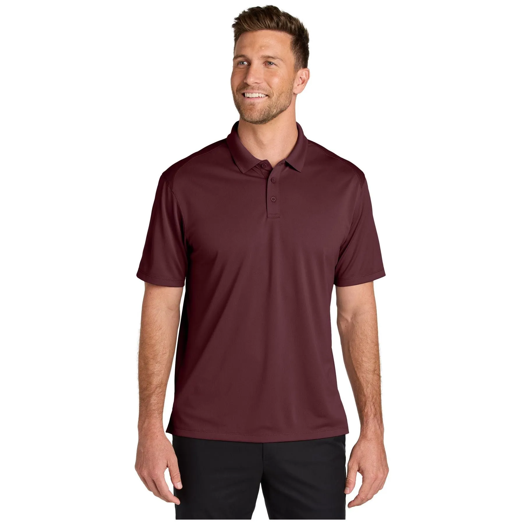 Port Authority ®  Wearever Performance Pique Polo K240 - Burgundy - Port Authority K240