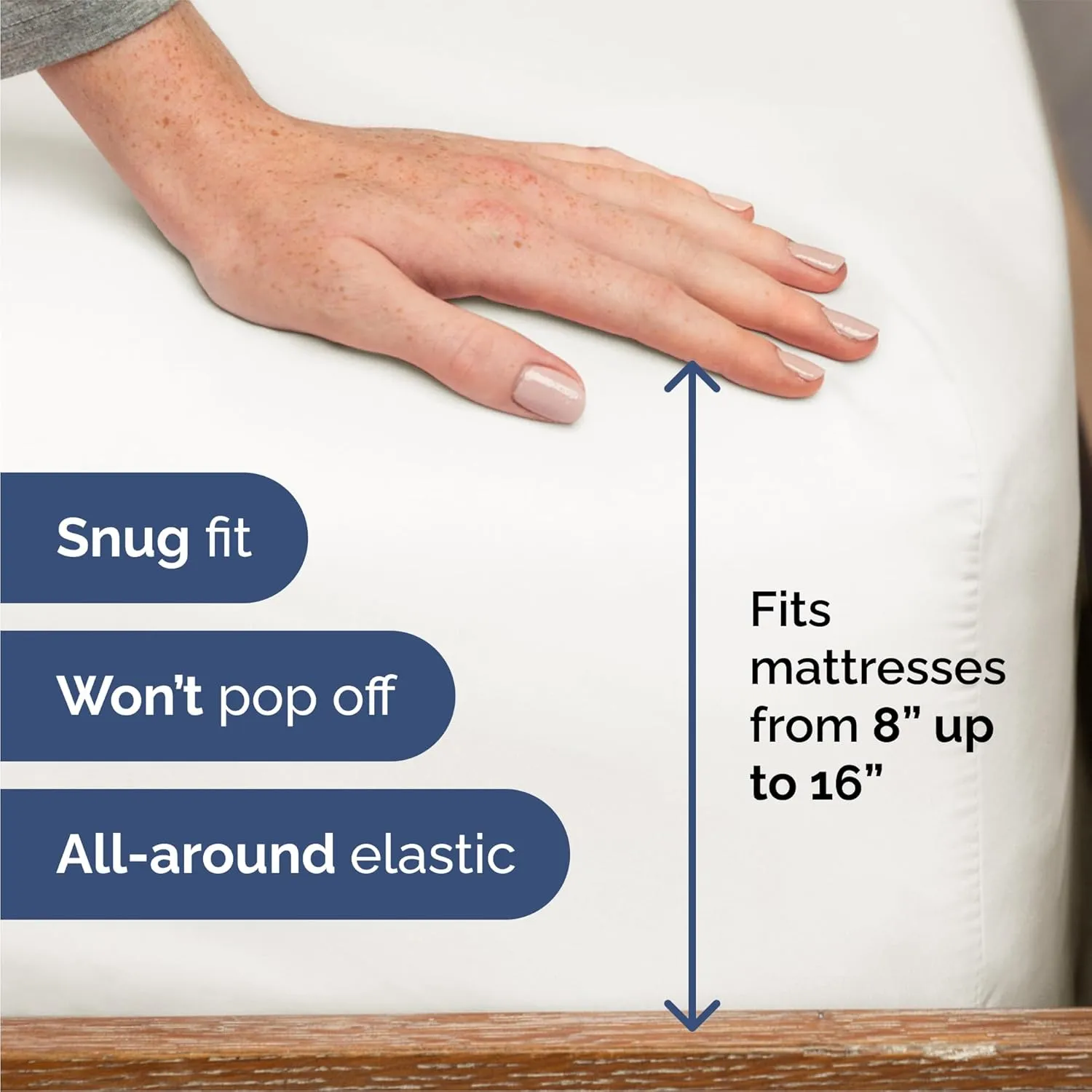 Queen Size 4 Piece Sheet Set - Comfy Breathable & Cooling Bed Sheets Set - Hotel Luxury Bedding for Women, Men, Kids & Teens - Deep Pockets, Easy-Fit, Soft and Wrinkle Free - Oeko-Tex - Antique White