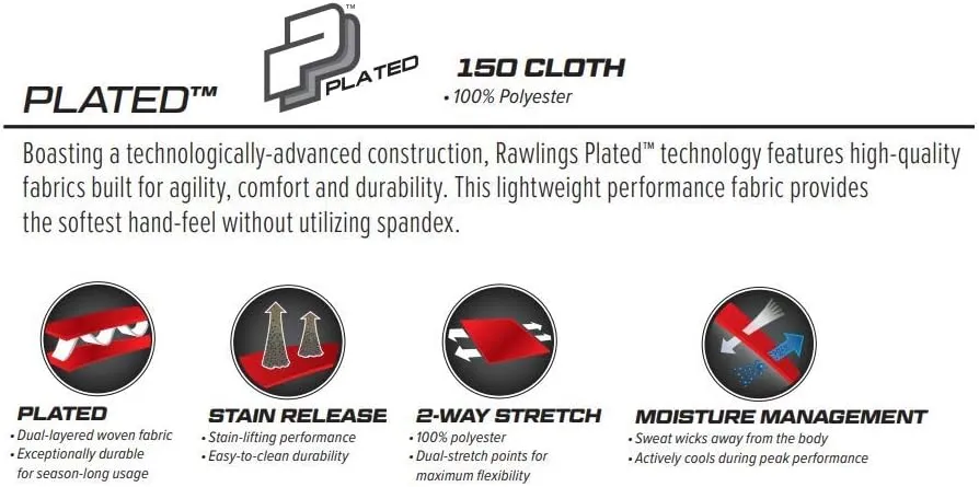 Rawlings | PRO 150 Series Baseball Pants | Youth Sizes | Pinstripes | Relaxed Fit