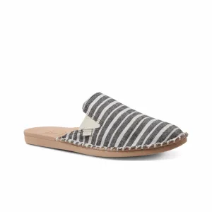 REEF Womens Escape Mule TX Black/Stripes