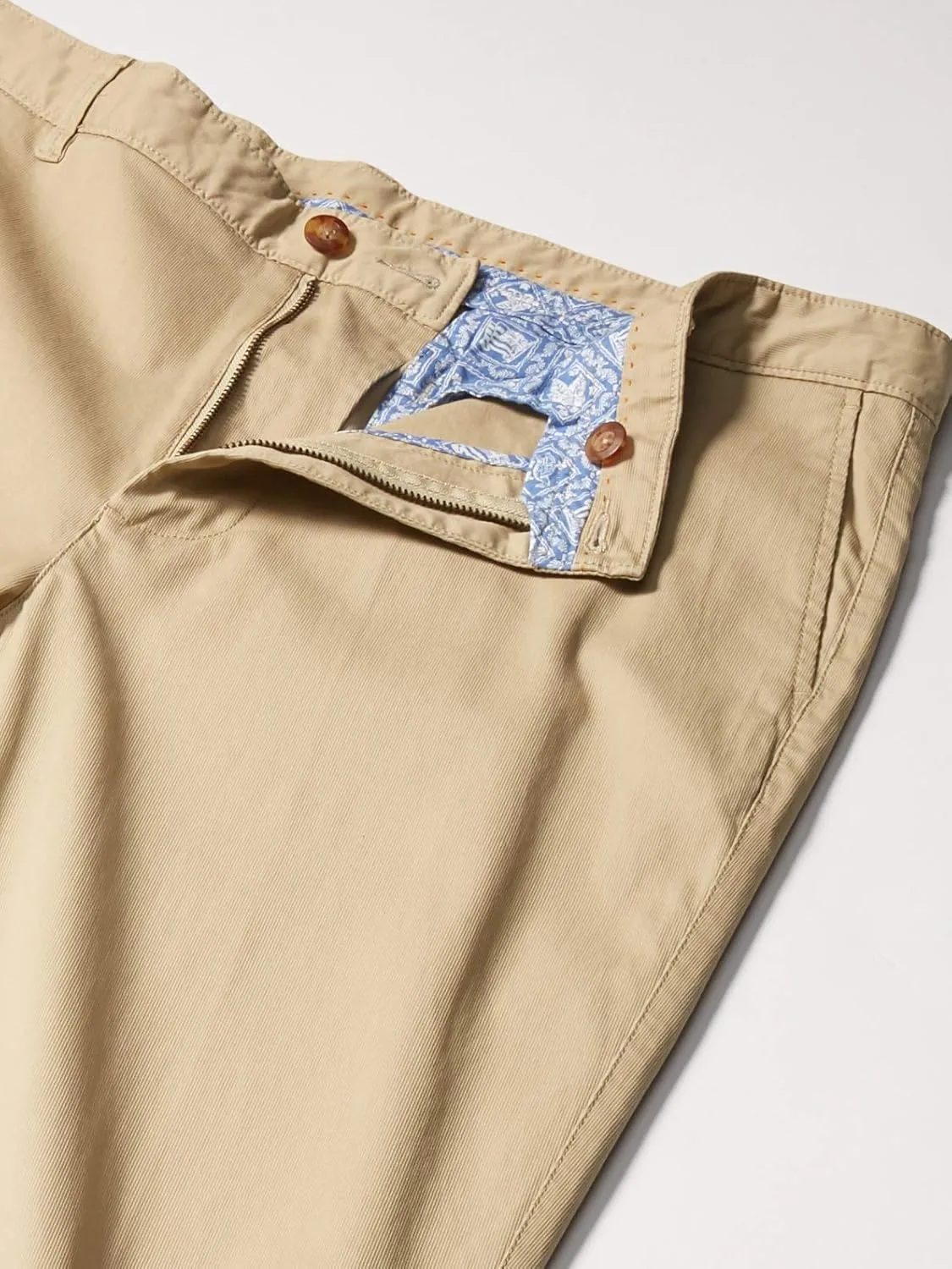 Reyn Spooner Men's Cotton Tailored Fit Flat Front Chino Pant