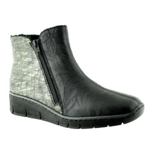 Rieker 73781 Black Zip Boots