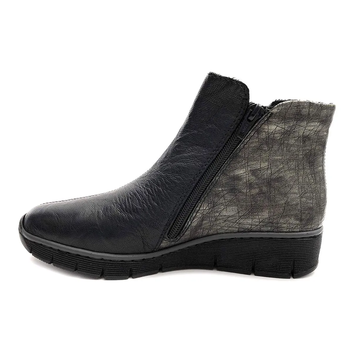 Rieker 73781 Black Zip Boots