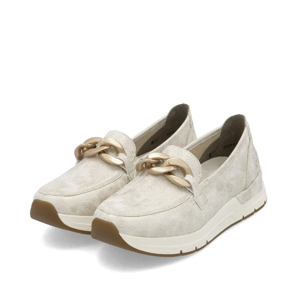Rieker Ladies Low Wedge Loafer 58944-61