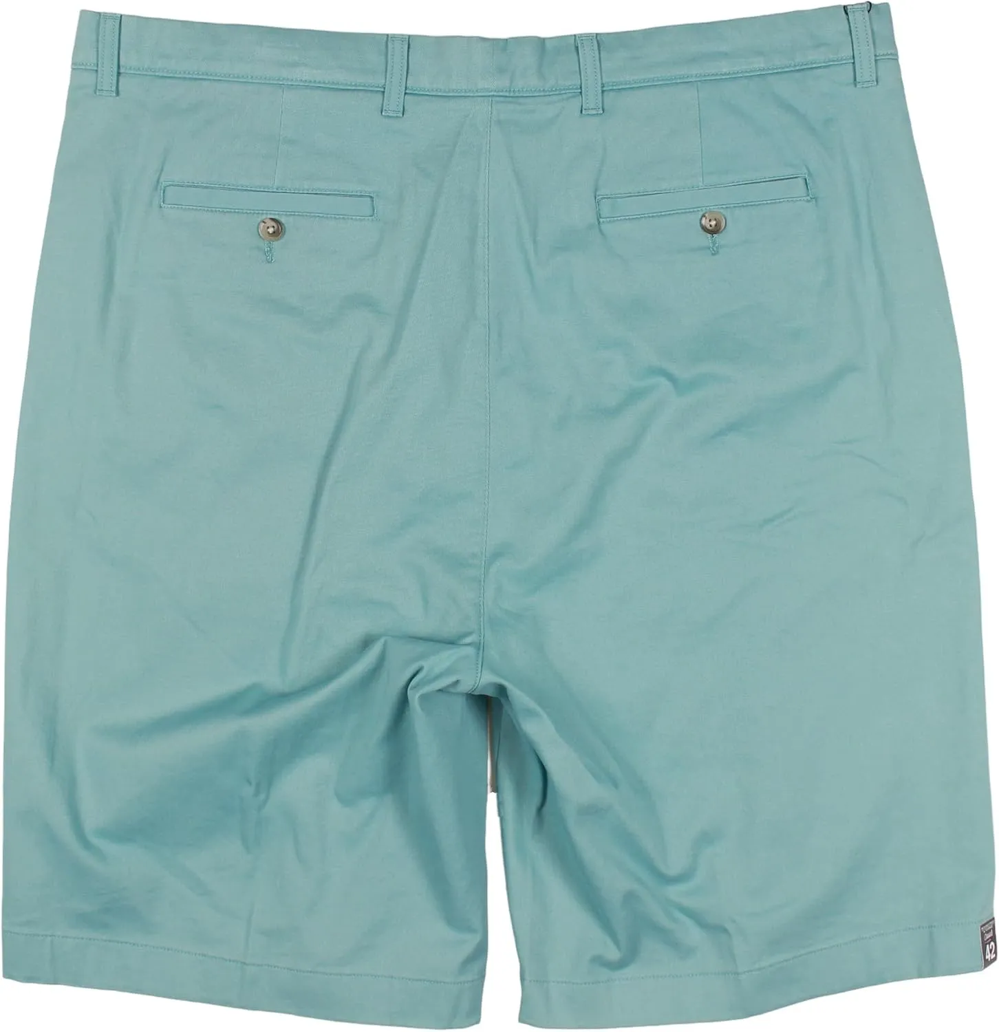Roundtree & Yorke Men's Big and Tall Cotton Stretch Washed Chino Flat Front Shorts, 9" or 11" Inseam
