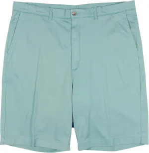 Roundtree & Yorke Men's Big and Tall Cotton Stretch Washed Chino Flat Front Shorts, 9" or 11" Inseam