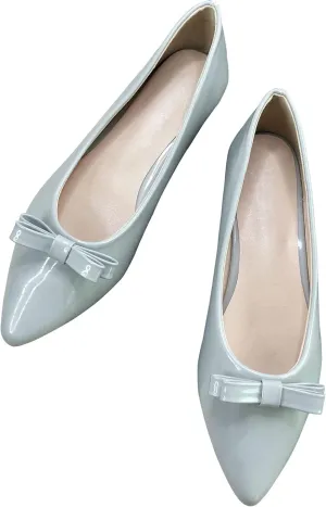 SAILING LU Casual Flat Shoes for Women Comfortable Slip-ons Loafers Women Moccasins Pointed Toe Ballerina Walking Flats Shoes Wear to Work