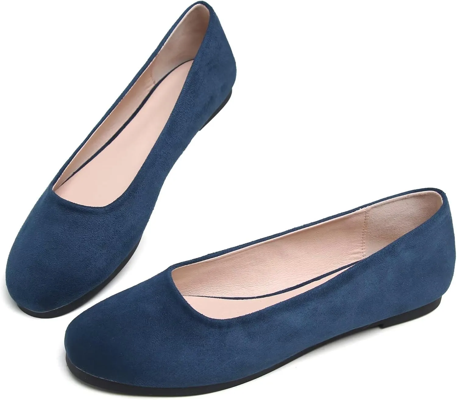 SAILING LU Pointy Toe Shoes Women Ballet Flats Comfort Solid Flat Shoes for Women Work Slip On Moccasins