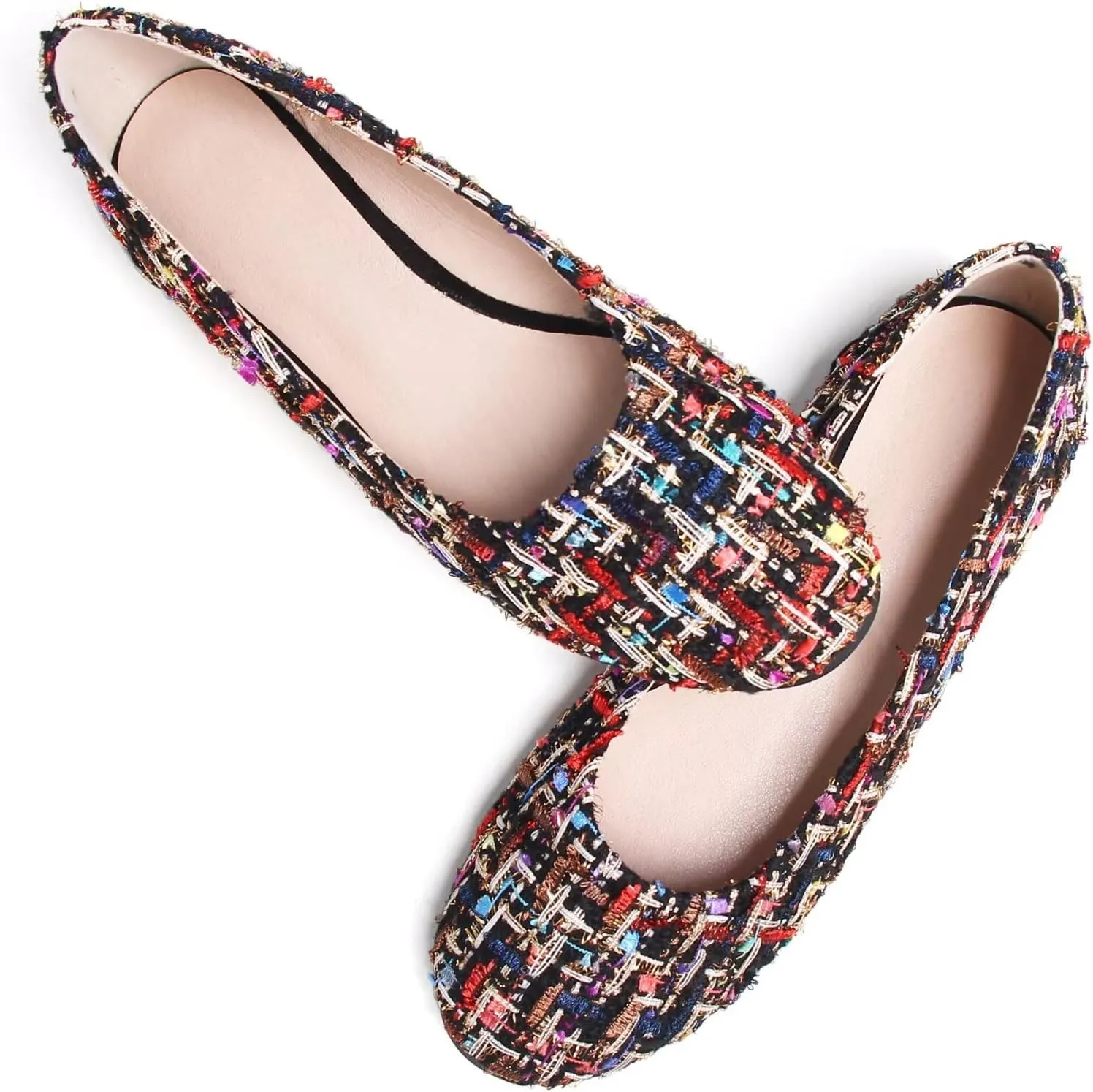 SAILING LU Pointy Toe Shoes Women Ballet Flats Comfort Solid Flat Shoes for Women Work Slip On Moccasins