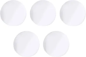 Sapphire Watch Glass Replacement, Transparent Round Flat Mirror, 5Pcs Set 20 22mm, High Clarity and Glossy, Scratch, Heat, Higher Hardness Than Ordinary Gla