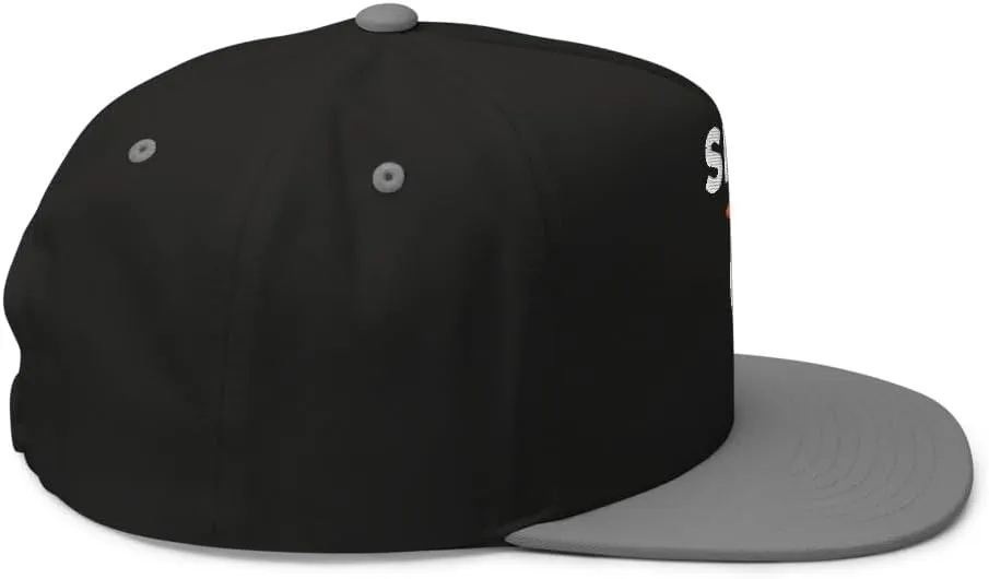 Silly Goose Hat (Embroidered Flat Bill Snapback Cap) Funny Cartoon Goose Hats